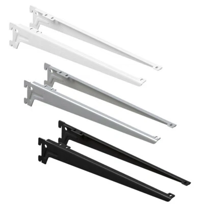 Winkelträger | Regalträger | für Regalböden Wandschienen Regalsystem | 2-er Set - Bild 1 von 4