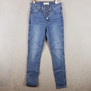 Madewell Jeans Women’s 25 Blue 10" High-Rise Skinny Stretch NWT 26x29 - Picture 1 of 13