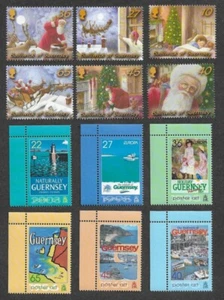 GUERNSEY DOS ATRACTIVOS JUEGOS COMPLETOS TEMÁTICOS MNH POR DEBAJO DEL PRECIO DE EMISIÓN - Imagen 1 de 1