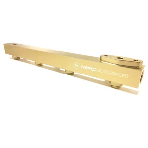 MPC Motorsport D Series High Flow Fuel Rail JDM D15b D16z6 Honda Civic [Gold] - Picture 1 of 2