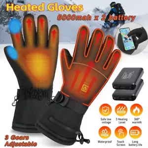 Guantes térmicos eléctricos de invierno forro para hombre y mujer con batería recargable - Imagen 1 de 13