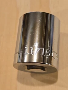 Craftsman 11/16" 6 Point 3/8" Drive Shallow Polished Chrome Socket 43006 Z-AL  - Bild 1 von 5