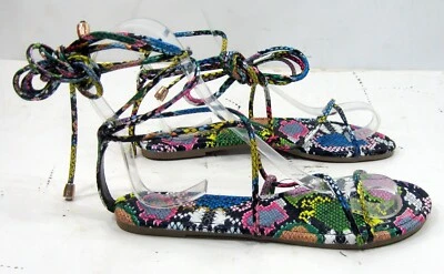 Sandalias de verano MULTICOLOR Moda Gladiador ATAR MUJER Talla 5,5 Foto 1 de 4