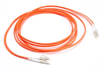 3M/10FT LC to LC Duplex Multimode 62.5/125 Fiber Patch Cord Orange Jumper Cord - Image 1 of 4