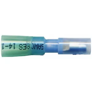 Heat Shrink Crimp Female Bullet Connector 16-14 Gauge .180 Tab - 100 Pack - Picture 1 of 3