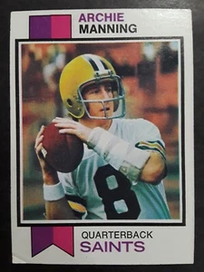 1973 Topps Archie Manning #125 football card New Orleans Saints - Picture 1 of 3