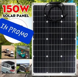 Kit pannello solare flessibile celle Sunpower 150W per barca camper 420x180mm - Foto 1 di 2
