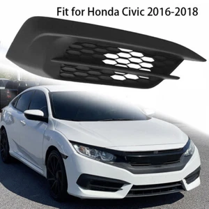 Tapa de luz antiniebla lateral del pasajero cubierta rejilla bisel para Honda Civic 2016-2018 - Imagen 1 de 8