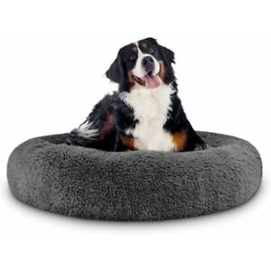 80cm Large Pet Bed Dog Bed Puppy Bed Cat Bed Doghnut Bed Plush Soft Round Bed 