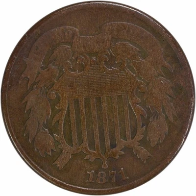 1871 Two Cent Piece VG Uncertified #306 - Image 1 of 2
