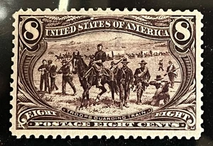 USA US - #289 Trans-Mississippi 8c Mint NH - CV 400 $ - Gem Condition - Bild 1 von 2