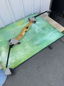 Vintage Early Compound Bow Wood Prototype Storage Find Saxon Verta Rest Mark I - Picture 1 of 24