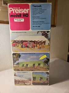 NIB Sealed Vintage Preiser H0 scale Circus 646 Animal Tent - Picture 1 of 7