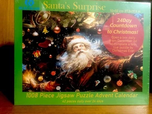 Papá Noel Sorpresa Calendario de Adviento 1008 piezas Rompecabezas Nuevo Ruxy Humy Sellado - Imagen 1 de 14