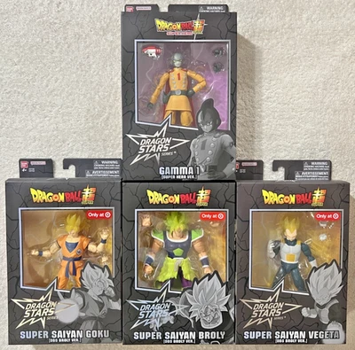 DRAGONBALL DRAGON STARS НАБОР ИЗ 4 СУПЕР САЙЯН ГОКУ ВЕГЕТА И БРОЛИ + ГАММА 1 - Изображение 1 из 4