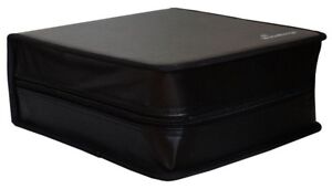 Mediarange 200 Black Storage CD DVD discs Zip  wallet synthetic leather Box93