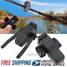 2 x Electronic LED Light Fishing Bite Sound Alarm Alert Bell Clip On Fishing Rod