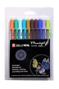Sakura Gelly Roll Moonlight assorted colour set 10 opaque shades free shipping - Picture 1 of 4