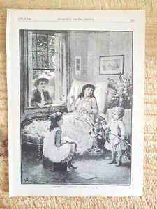 Cricket's Contribution. Vintage 1886 Harper's 11" x 8" GRAVURDRUCK * 86 - Bild 1 von 3