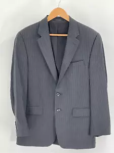 Blazer Traje Chaqueta Lauren Ralph Lauren Para Hombre Talla 40 R Rayas Gris Oscuro Azul - Imagen 1 de 13