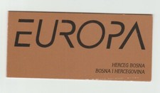 s36538 BOSNIA CROATIA EUROPA CEPT MNH** 1997 Booklet NOTE