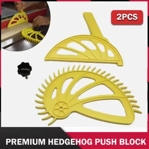 2X Push Stick Table Saw Premium Hedgehog Push Block Adjustment Cutting Wood Tool - Picture 1 of 10