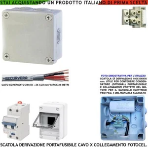 Collegamenti tra Centrale e Motore 220 V per Automazione Cancello Differenziale - Foto 1 di 12