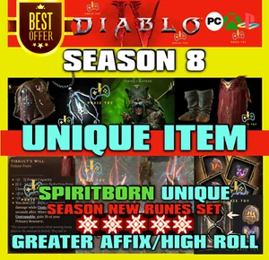 🔥DIABLO 4 SEASON 9 UNIQUE✨GA✨Kessime's Legacy Malefic Crescent Okun's Catalyst✨ - Picture 1 of 1