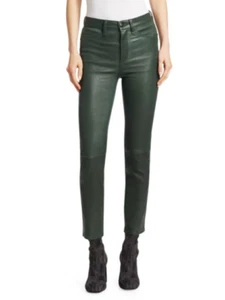 Leather Pants Women's Pant Women High Leggings Waist Pu Trousers Skinny Green 18 - Picture 1 of 3
