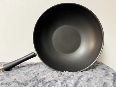 Nordic Ware USA 12" Nonstick Stir Fry Pan Wok Cookware Flat Bottom - Image 1 of 3