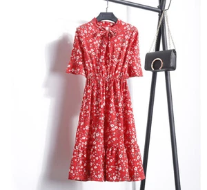 Floral Vintage Retro Women Dress NEW Size S - Picture 1 of 2