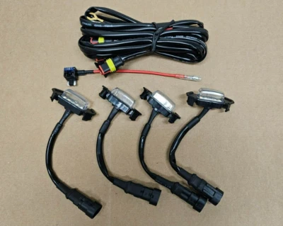 4x LED Grille Lights Kit For Toyota Tacoma TRD 2016-2023 Clear lens Amber LED - Image 1 of 3