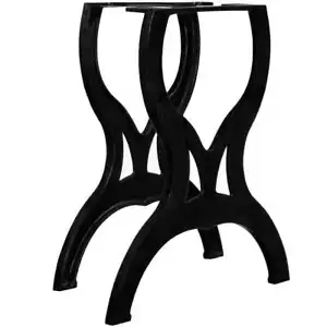 Dining Table Legs 2 pcs X-Frame Cast Iron vidaXL - Picture 1 of 11