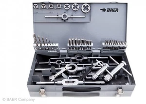 Gewindeschneider Set BAER Gewindebohrer M3 - M12 Schneideisen Spiralbohrer HSS - Bild 1 von 1