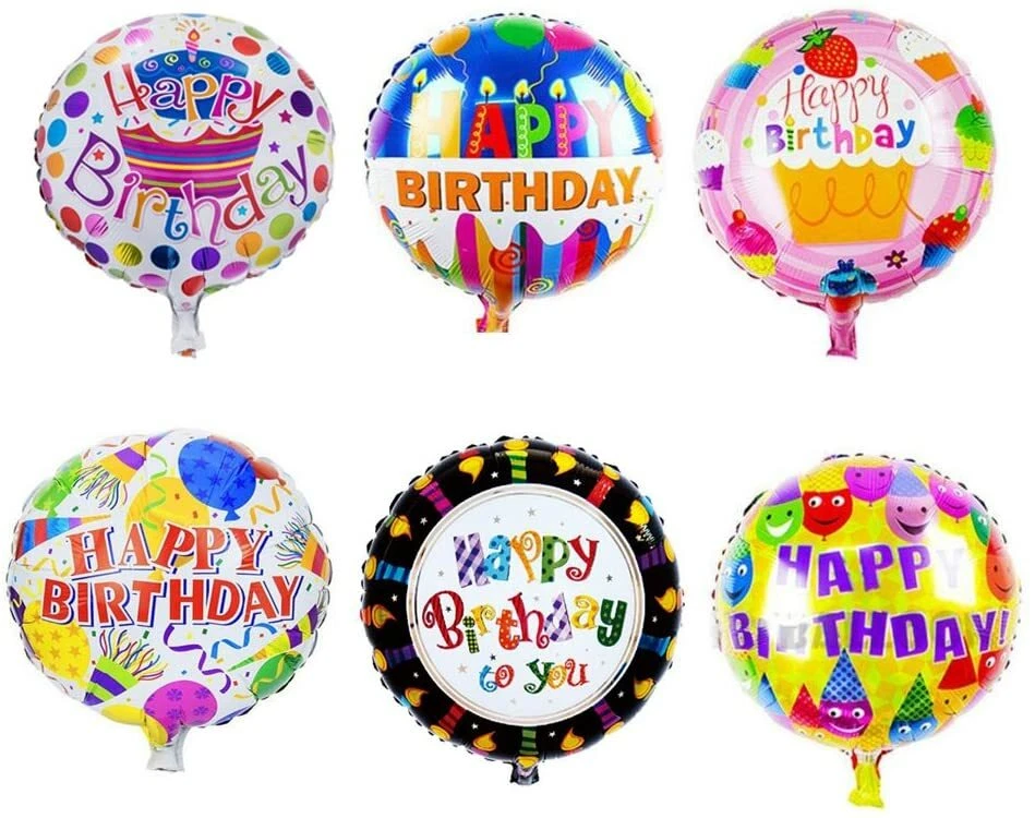 Happy Birthday Balloons Aluminum Foil Balloons Birthday Wedding Party Decoration - Image 1 of 4
