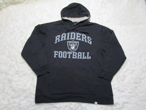 Los Angeles Raiders Hoodie Mens Extra Large Tall XLT Black NFL Football Cover