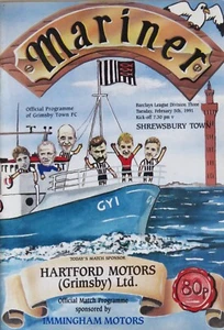 Grimsby Town v Shrewsbury Town 1990-91 - Division 3 - 5 February 1991 - Picture 1 of 1
