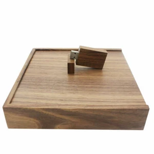 4 x 6 Wooden Photo Storage Box Custom USB 3.0 Flash Drive Wedding Pen drive 64GB - Picture 1 of 7