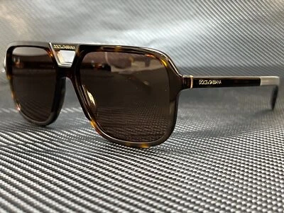 Gafas de sol Dolce & Gabbana DG4354 502 73 Havana Square para hombre 58 mm Foto 1 de 4