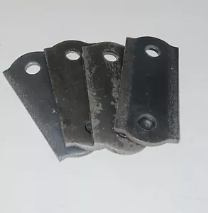 Anschweißen Stahl Klammern Flachplatte 2 Löcher 3/8" 3 1/2" x 1 1/2" x 3/16" 4 Stück Posten - Bild 1 von 2