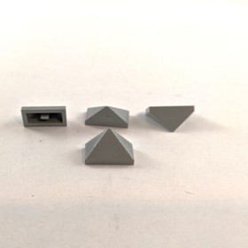 4X LEGO 1 x 2 Triple Roof Slope with inside bar 45* Part 3048c Corner 4482 6199