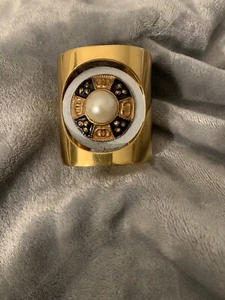 Céline Paris Gold Cuff Bracelet Size M One of a Kind - Picture 1 of 11