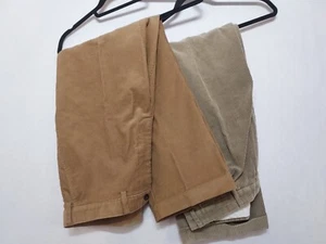 LOT OF 2 VTG Orvis Tan Corduroy Hunting Outdoor Golf Pants Mens Size W36 x L28 - Bild 1 von 23