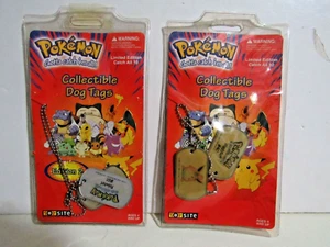 Pokemon dog tag necklace Poliwhirl 61 Jigglypuff 40 - Picture 1 of 6
