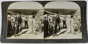 Lindbergh & His Plane, "Spirit of St Louis" with US Sailors; Excellent Condition - Picture 1 of 2