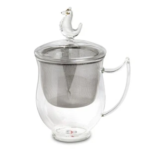 tealogic Tasse Sieglinde Teeglas mit Sieb und Deckel 0,35 L - Bild 1 von 1