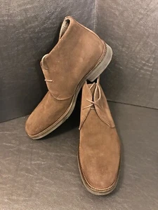 Herren Anthrazitgrau Wildleder Stiefel 10,5 Hergestellt in Italien EUC - Bild 1 von 11