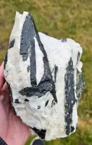 large hornblende in quartz Crystal specimen. Cornwall. England. - Picture 1 of 21