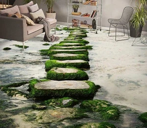 3D Stein Pfad C1704 Fußboden Wandbild Unentschied BildTapete Familie DE Amy - Bild 1 von 6