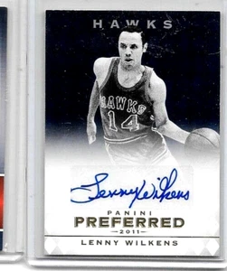 Autógrafo Lenny Wilkens 2011 Panini certificado #10/10 - Imagen 1 de 1
